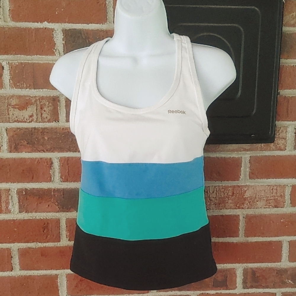 Reebok Color Block Tank Sports Bra Size XS